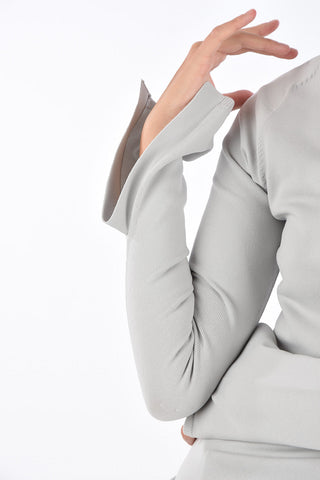 Unstructured Sleeve Skinny Fit Turtle-Neck Sweater