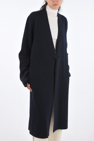 Cashmere Jetted Pocket Long-Line Cardigan 