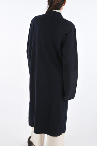Cashmere Jetted Pocket Long-Line Cardigan 