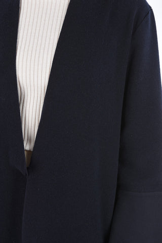 Cashmere Jetted Pocket Long-Line Cardigan 