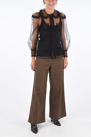 Pantaloni Palazzo a 3 Tasche 