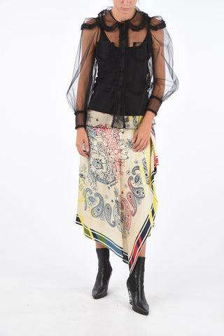 Silk Draped KAYLEE Skirt