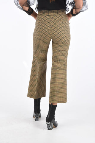 2 GENIUS 1952 Houndstooth Cropped Palazzo Pants