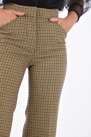 2 GENIUS 1952 Houndstooth Cropped Palazzo Pants