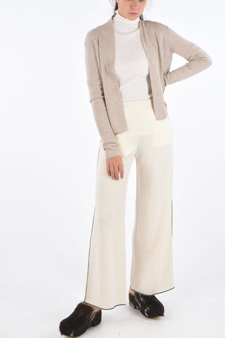 Cashmere and Silk No Buttoned Cardigan