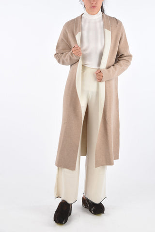 Jetted Pocket No Button Long-Line Cardigan