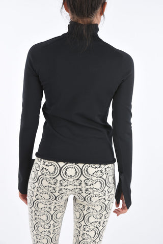 Unstructured Sleeve Skinny Fit Turtle-Neck Sweater