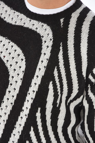 Maglia Girocollo Fantasia Animalier