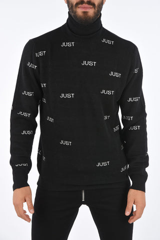 Turtle Neck Printed Sweater