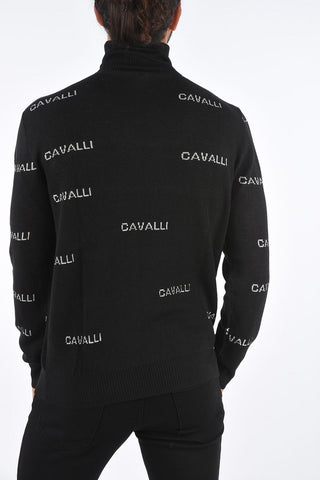 Turtle Neck Printed Sweater