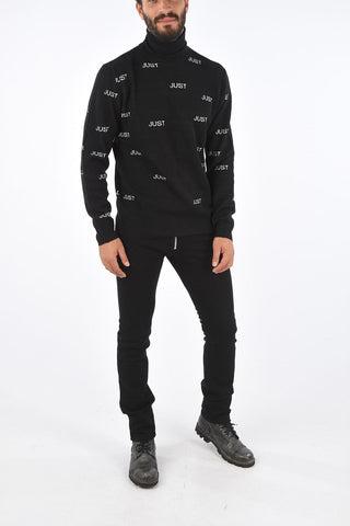 Turtle Neck Printed Sweater