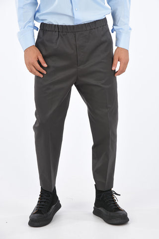 Cotton Trousers PRIAMO with Elastic Waistband