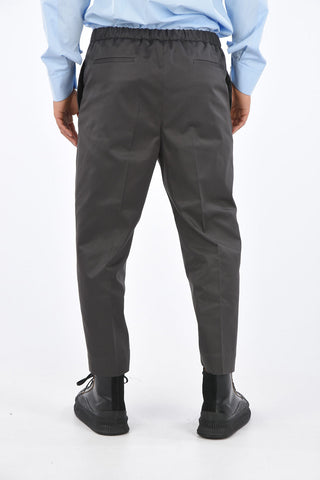 Cotton Trousers PRIAMO with Elastic Waistband
