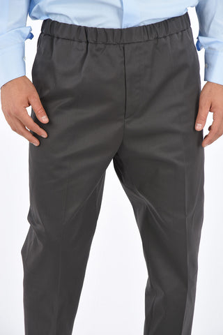 Cotton Trousers PRIAMO with Elastic Waistband