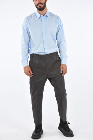Cotton Trousers PRIAMO with Elastic Waistband