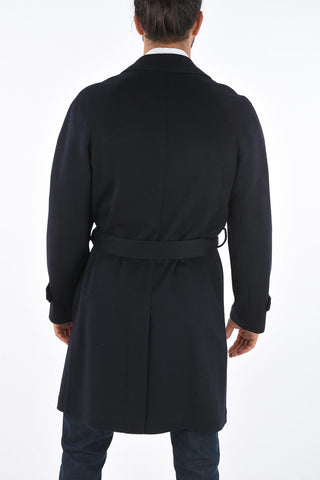 Virgin Wool Half-Lined Belted Coat