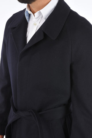 Virgin Wool Half-Lined Belted Coat
