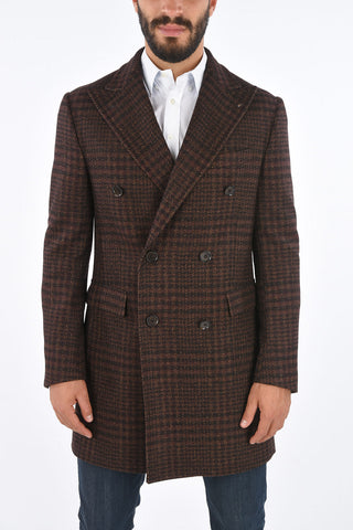 CC COLLECTION Cappotto Gun Club Check con Revers a Lancia