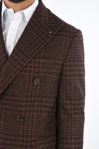 CC COLLECTION Cappotto Gun Club Check con Revers a Lancia