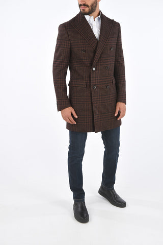 CC COLLECTION Cappotto Gun Club Check con Revers a Lancia