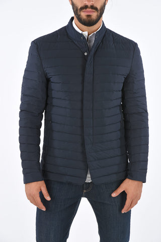ID Quilted Lightweight Zipped Pocket Down Jacket