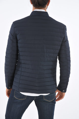 ID Quilted Lightweight Zipped Pocket Down Jacket