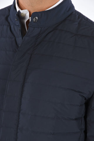 ID Quilted Lightweight Zipped Pocket Down Jacket