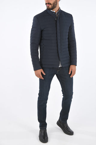 ID Quilted Lightweight Zipped Pocket Down Jacket