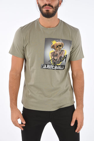 T-Shirt Stampata con Rilievo
