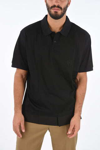 Jersey Embroidered Logo Easy Fit Polo Collar T-Shirt