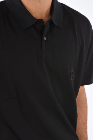 Jersey Embroidered Logo Easy Fit Polo Collar T-Shirt