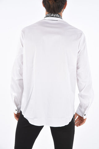 Spread Shirt with Jewel Botton