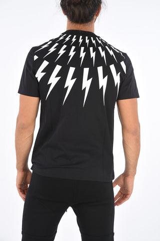 Slim Fit FAIRISLE THUNDERBOLT Crew-Neck T-Shirt