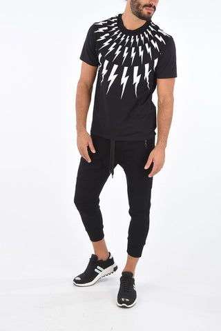 Slim Fit FAIRISLE THUNDERBOLT Crew-Neck T-Shirt