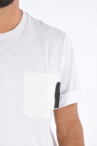 TRAVEL Patch Pocket Loose Fit Crew-Neck T-Shirt