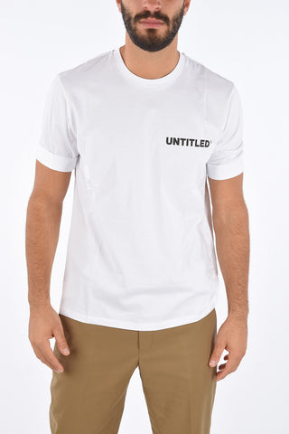 T-Shirt Slim Fit UNTITLED in Cotone 