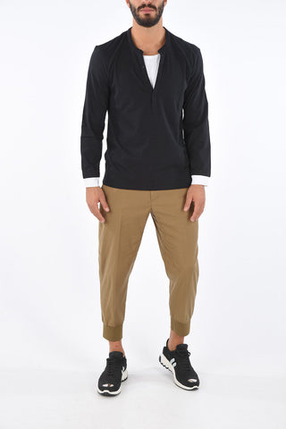 Unstructured Slim Fit Henley Sweater