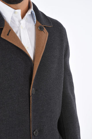 Cappotto Reversibile in Lana Vergine