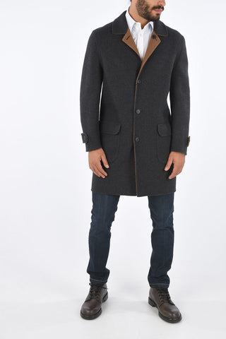 Cappotto Reversibile in Lana Vergine