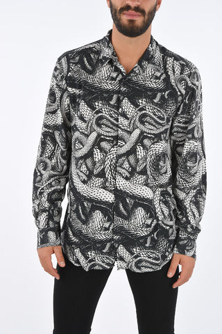 Camicia con Fantasia a Serpente