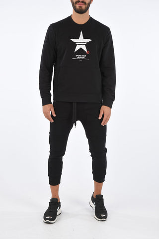 SPORT STAR Maxi Patch Pocket Crew-Neck Sweatshirt