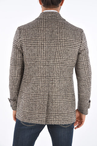 Tartan Tweed Double-Breasted Coat