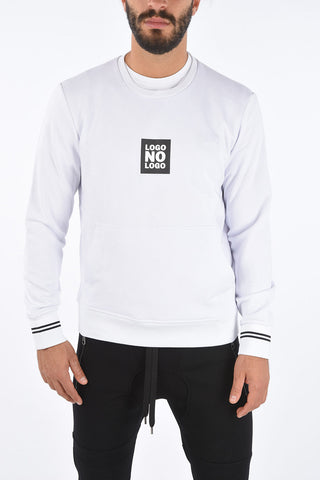 Felpa Girocollo LOGO NO LOGO con Maxi Tasca a Toppa