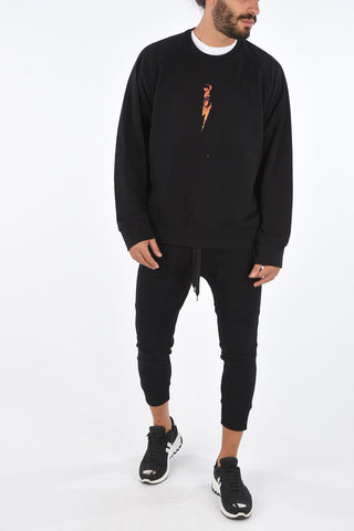 Felpa Girocollo FLAME THUNDERBOLT Blouson Fit
