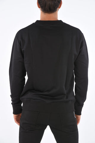 Crew-Neck Embossed Sweatshirt