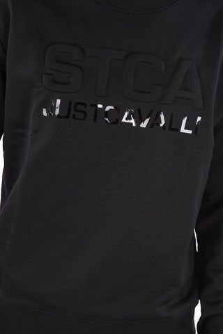 Crew-Neck Embossed Sweatshirt