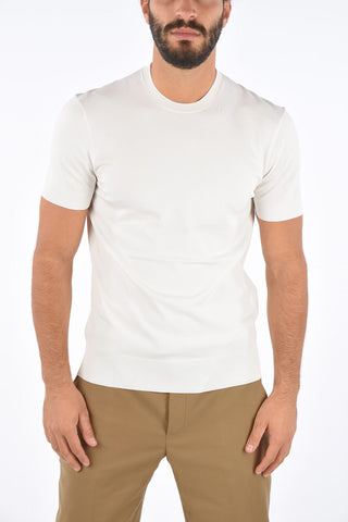 Ribbed Trim TRAVEL TECNO Slim Fit T-Shirt 