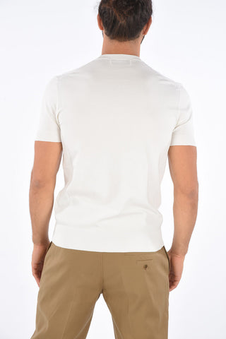 Ribbed Trim TRAVEL TECNO Slim Fit T-Shirt 