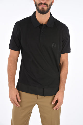 Jersey Embroidered Logo Easy Fit Polo Collar T-Shirt