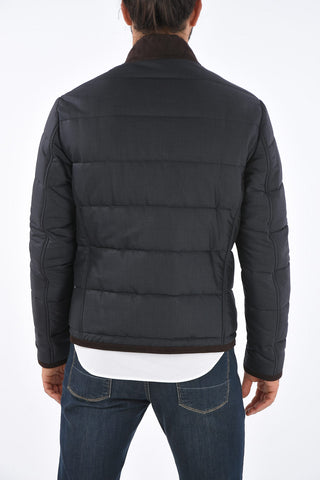 ID Giubbotto in Suede MER TEM con Interno in Shearling